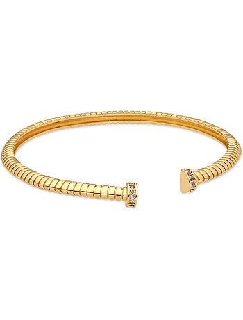 Bracelet Luxenter en zircone brillante, finition or jaune 18 carats - Aih