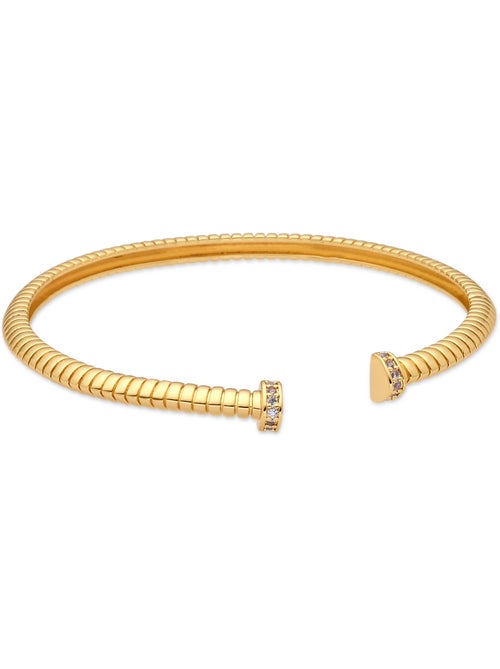 Bracelet Luxenter en zircone brillante, finition or jaune 18 carats - Aih - Kiabi