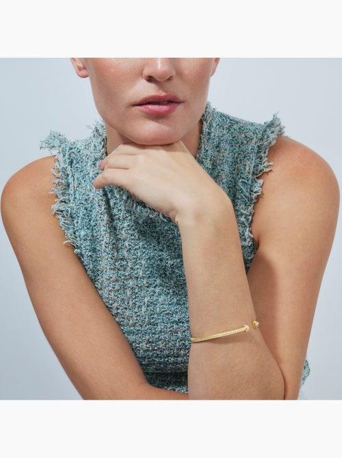 Bracelet Luxenter en zircone brillante, finition or jaune 18 carats - Aih - Kiabi