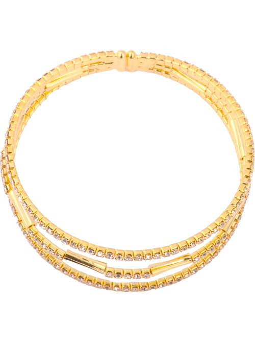 Bracelet Luxenter en zircone brillante, finition or jaune 18 carats - Amlok - Kiabi