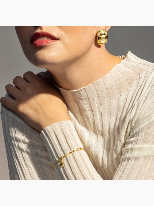 Bracelet Luxenter en zircone brillante, finition or jaune 18 carats - Wilya - Kiabi Bracelet Luxenter en zircone brillante, finition or jaune 18 carats - Wilya - Kiabi