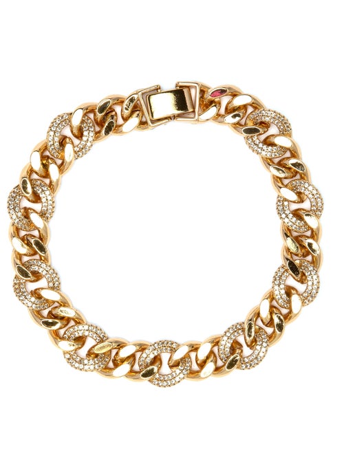 Bracelet Luxenter en zircone brillante finition or jaune 18k - Imfure - Kiabi Bracelet Luxenter en zircone brillante finition or jaune 18k - Imfure - Kiabi