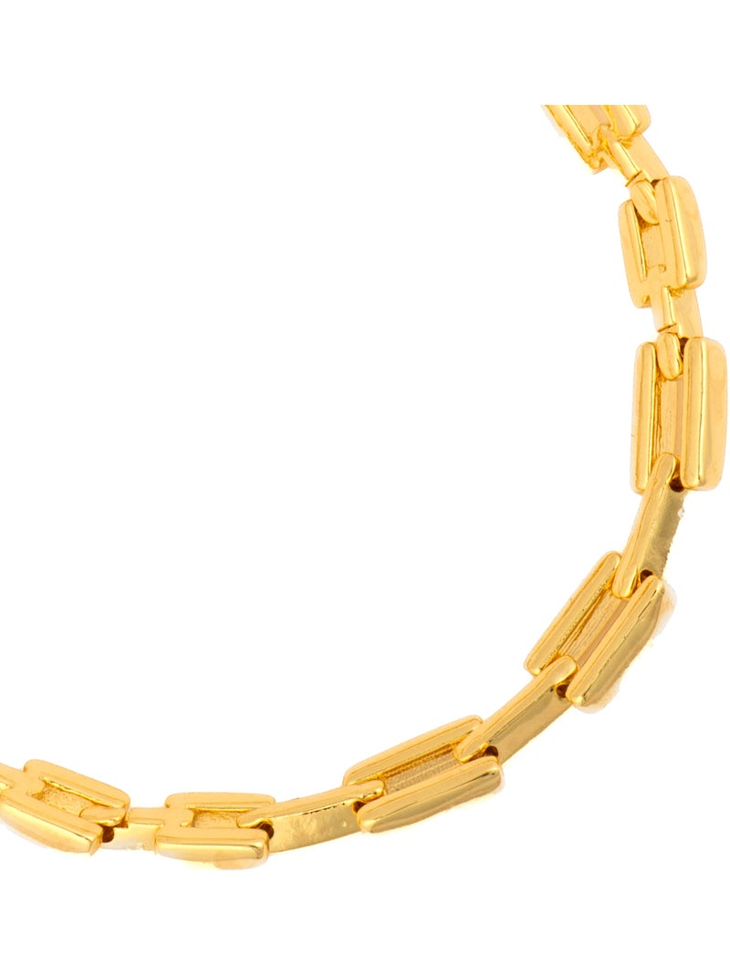 Bracelet Luxenter et plaqué or 18k - Figor Jaune - Kiabi