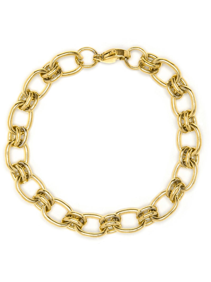 Bracelet Luxenter et plaqué or 18k - Haloy Jaune - Kiabi