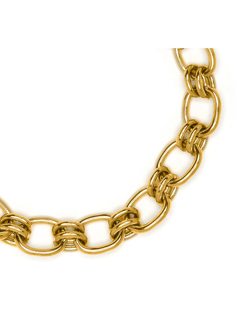 Bracelet Luxenter et plaqué or 18k - Haloy Jaune - Kiabi