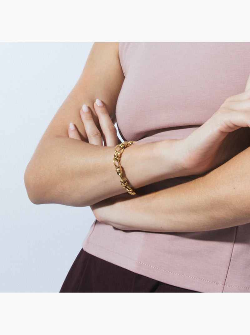 Bracelet Luxenter et plaqué or 18k - Laneda Jaune - Kiabi