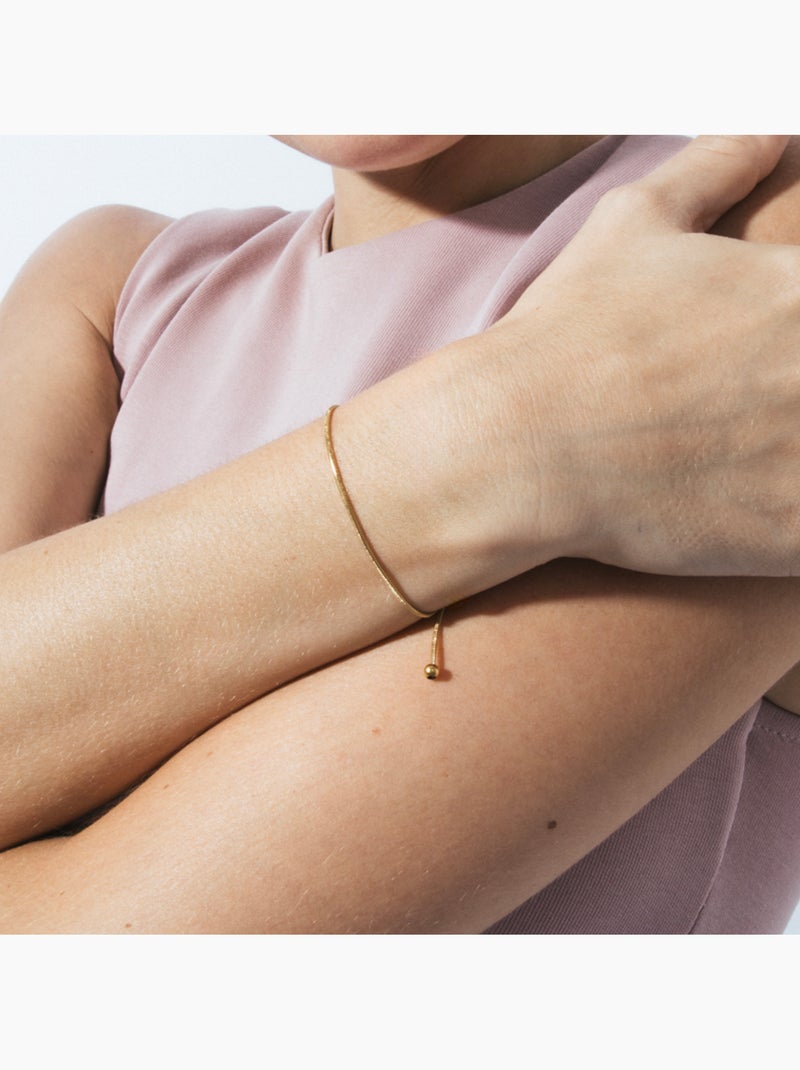 Bracelet Luxenter et plaqué or 18k - Liwani Jaune - Kiabi