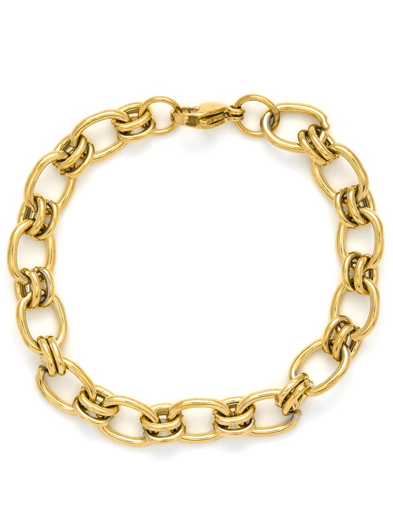 Bracelet Luxenter et plaqué or 18k - Neehi Jaune - Kiabi
