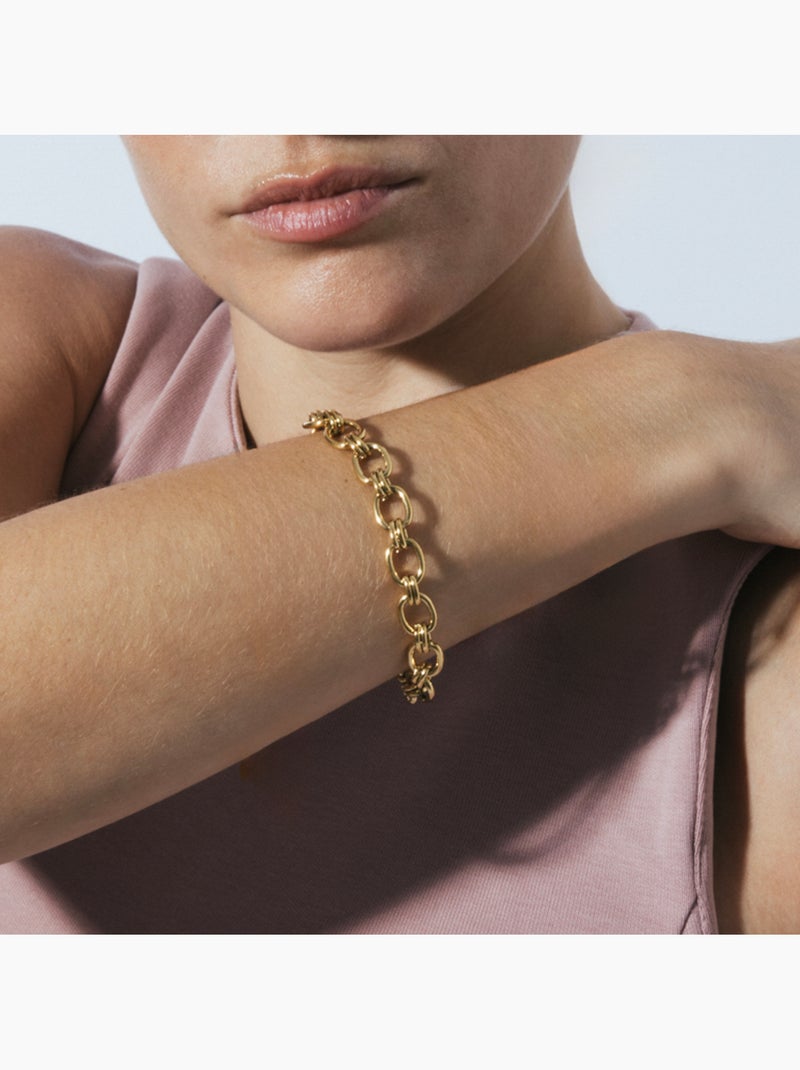 Bracelet Luxenter et plaqué or 18k - Neehi Jaune - Kiabi