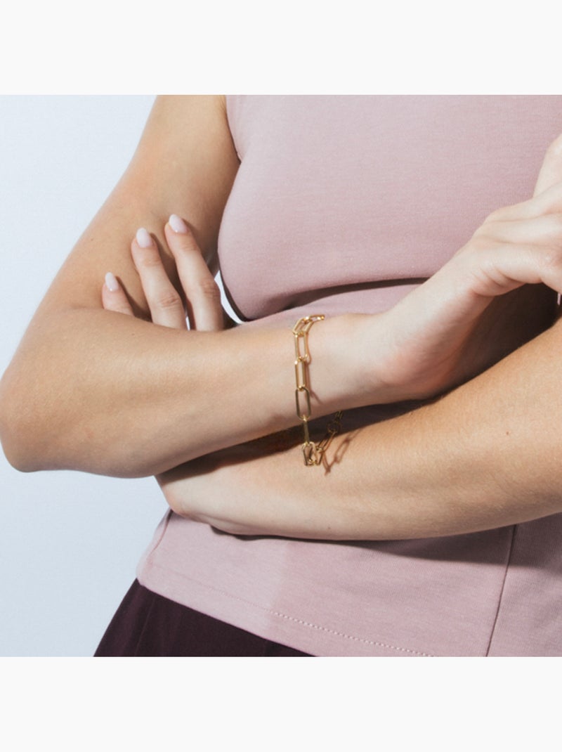 Bracelet Luxenter et plaqué or 18k - Siazar Jaune - Kiabi