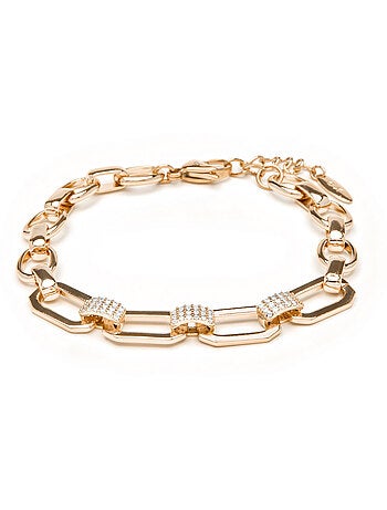 Bracelet Luxenter et plaqué or 18k et zirconium brillant - Askev