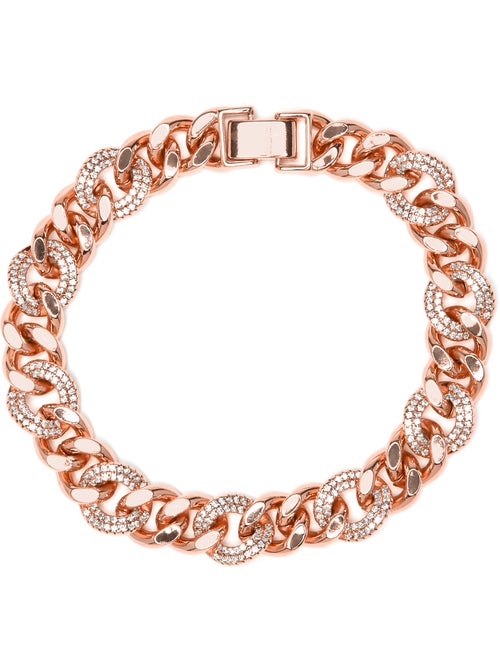 Bracelet Luxenter et plaqué or 18k et Zirconium brillant - Sarva - Kiabi