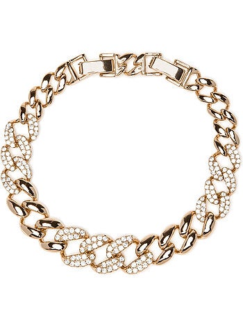 Bracelet Luxenter et plaqué or 18k et Zirconium brillant - Silda