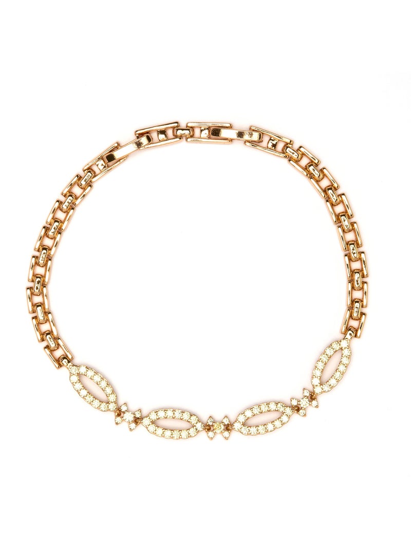 Bracelet Luxenter et plaqué or 18k finition zirconia brillant - Velself Doré/or - Kiabi