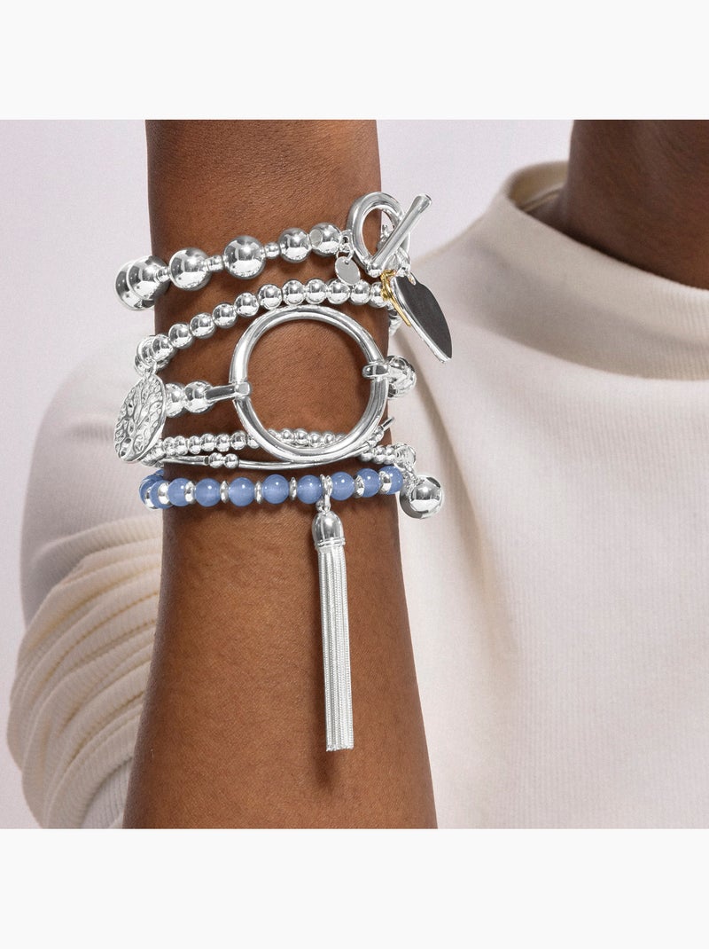 Bracelet Luxenter fini en rhodium - Ansy Gris - Kiabi