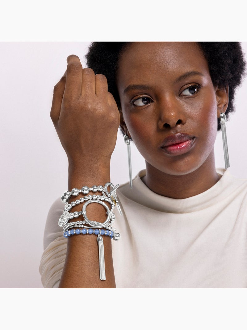 Bracelet Luxenter fini en rhodium - Ansy Gris - Kiabi