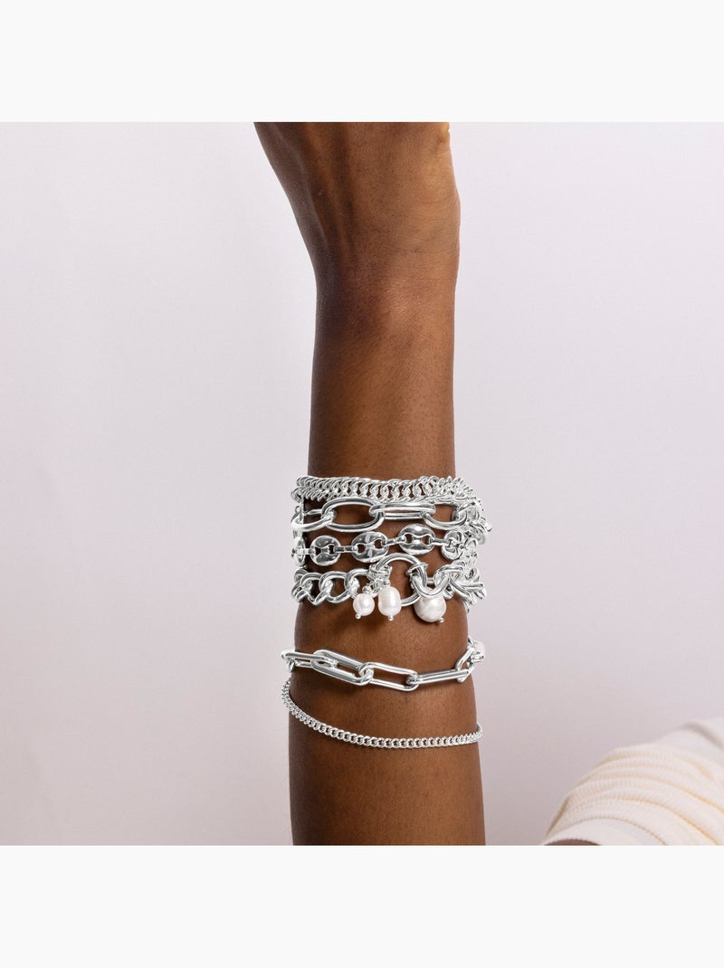 Bracelet Luxenter fini en rhodium - Invak Gris - Kiabi