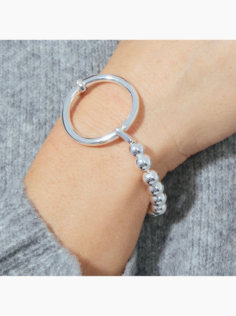 Bracelet Luxenter fini en rhodium - Korat Gris - Kiabi