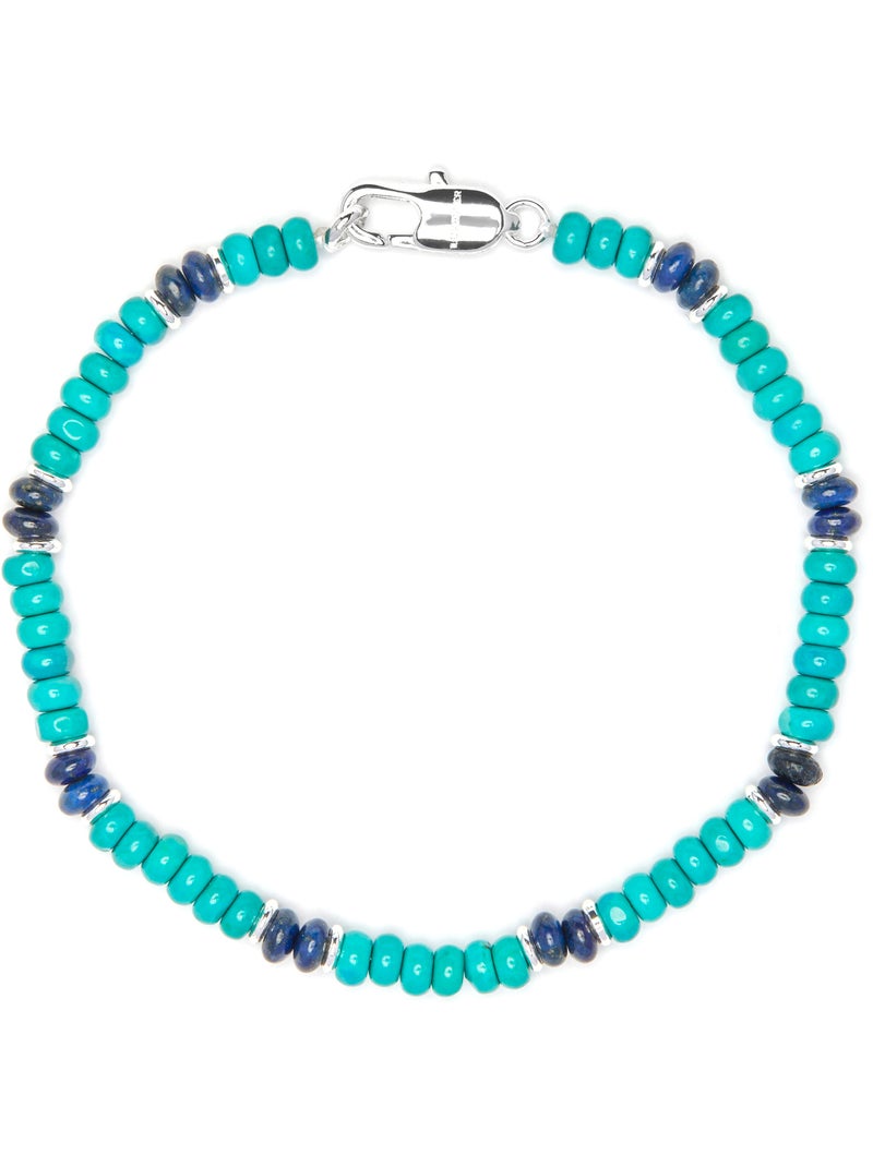 Bracelet Luxenter finition argent et turquoise - Ipola Bleu - Kiabi