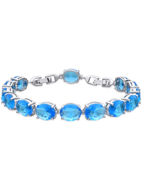 Bracelet Luxenter finition argent et zircone aquamarine - Nou - Kiabi Bracelet Luxenter finition argent et zircone aquamarine - Nou - Kiabi