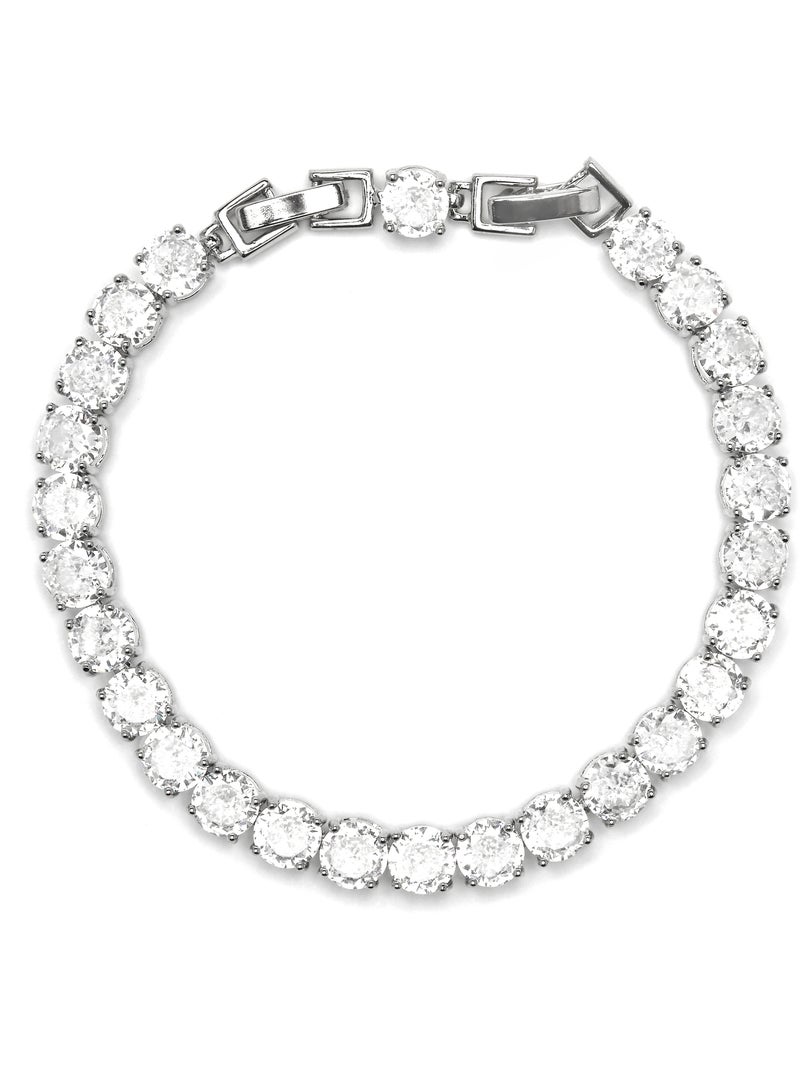 Bracelet Luxenter finition argent et zircone brillante - Ginsi Argent - Kiabi