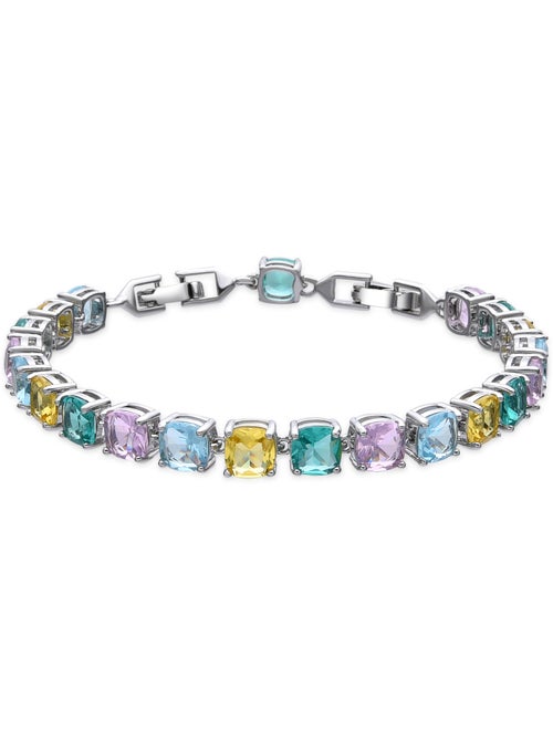 Bracelet Luxenter finition argent et zircone multicolore - Dow - Kiabi