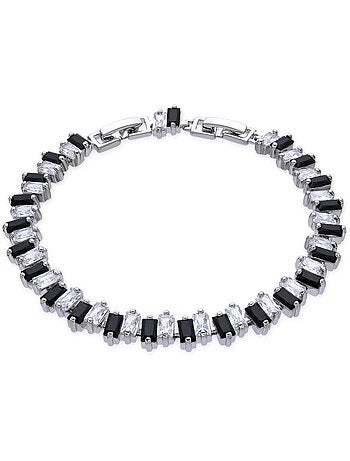 Bracelet Luxenter finition argent et zircone multicolore - Sifrit