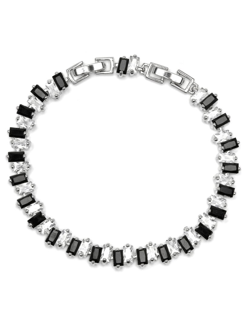 Bracelet Luxenter finition argent et zircone multicolore - Sifrit Argent - Kiabi