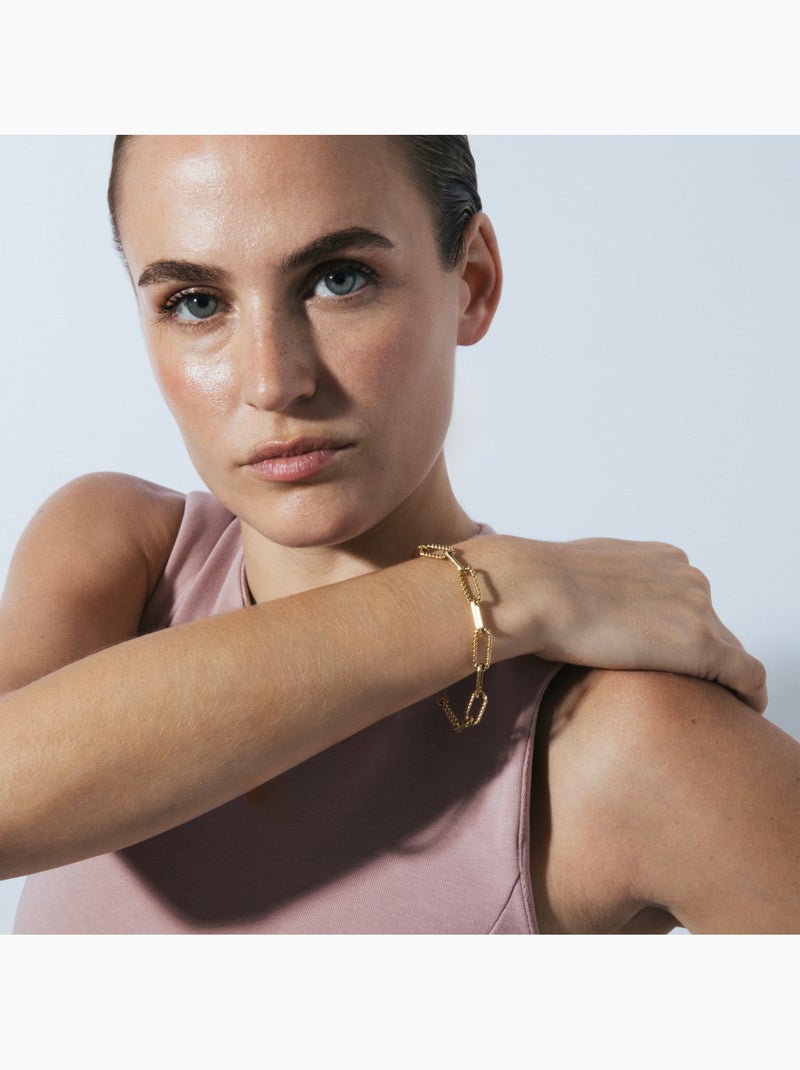 Bracelet Luxenter finition or jaune 18 carats - Emga Doré/or - Kiabi