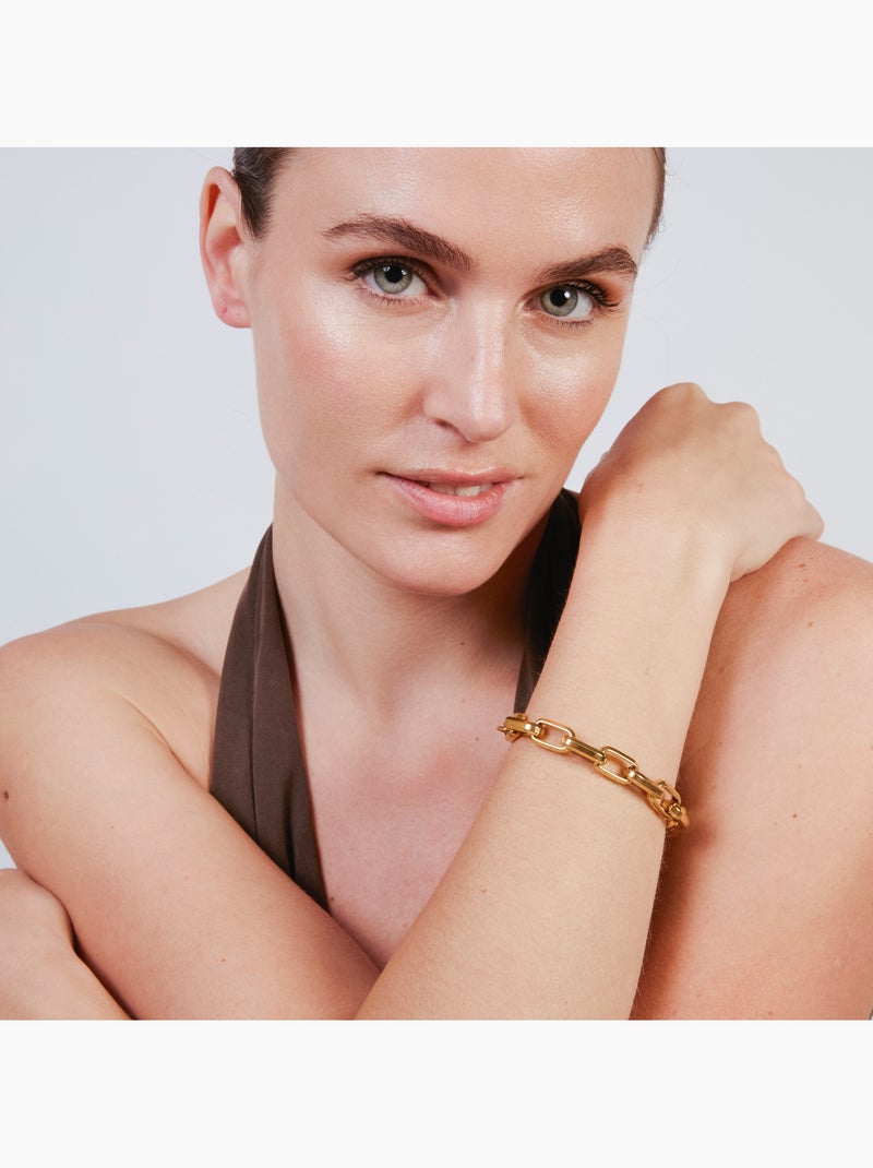 Bracelet Luxenter finition or jaune 18 carats - Hexlo Doré/or - Kiabi
