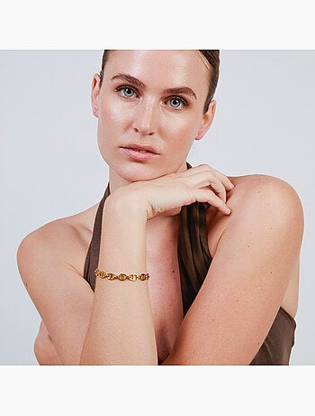 Bracelet Luxenter finition or jaune 18 carats - Kisa