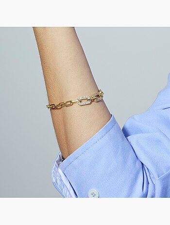 Bracelet Luxenter finition or jaune 18 carats - Nelith