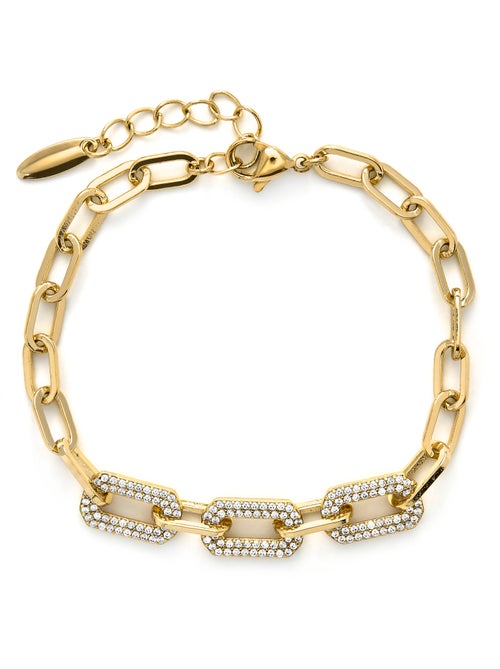 Bracelet Luxenter finition or jaune 18 carats - Nelith - Kiabi Bracelet Luxenter finition or jaune 18 carats - Nelith - Kiabi