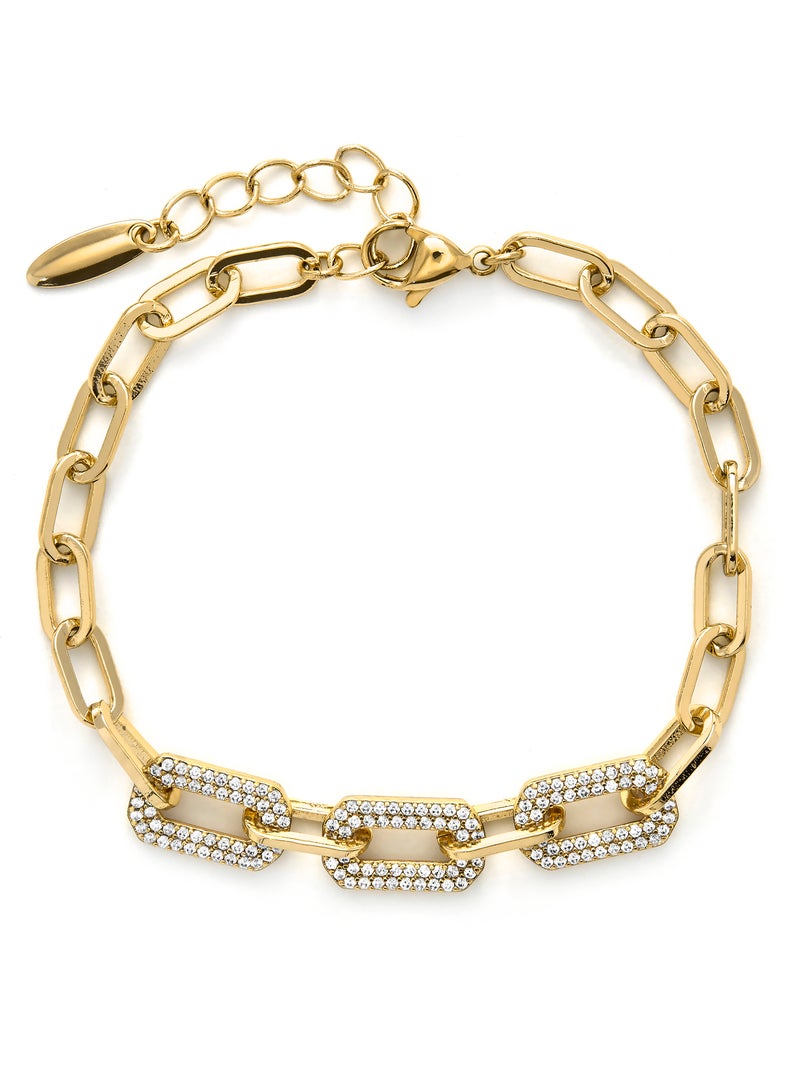 Bracelet Luxenter finition or jaune 18 carats - Nelith Doré/or - Kiabi