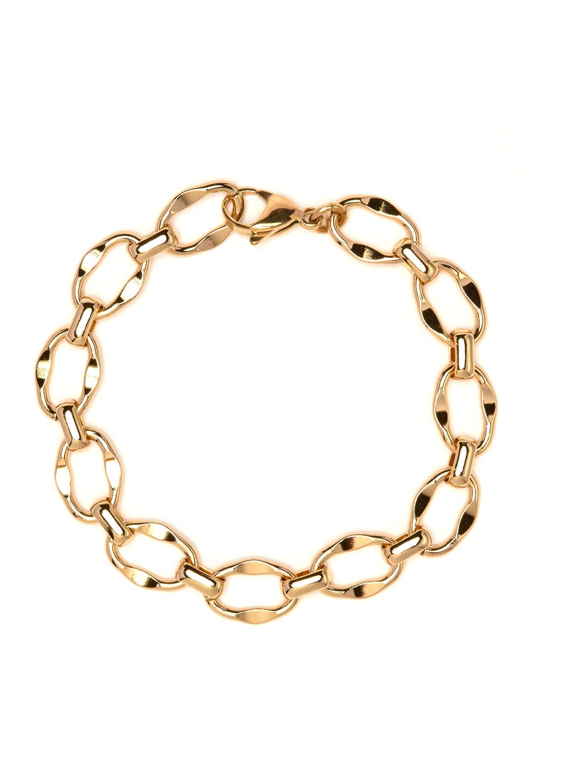 Bracelet Luxenter finition or jaune 18 carats - Thaero Doré/or - Kiabi
