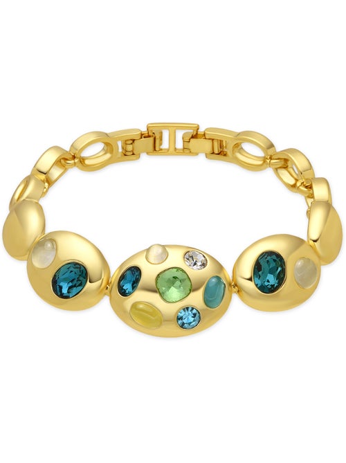 Bracelet Luxenter finition or jaune 18 carats et cristal multicolore - Alik - Kiabi Bracelet Luxenter finition or jaune 18 carats et cristal multicolore - Alik - Kiabi