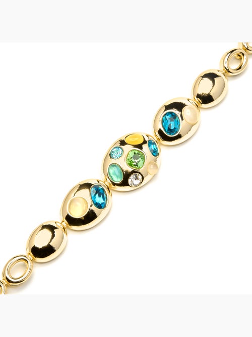 Bracelet Luxenter finition or jaune 18 carats et cristal multicolore - Alik - Kiabi Bracelet Luxenter finition or jaune 18 carats et cristal multicolore - Alik - Kiabi
