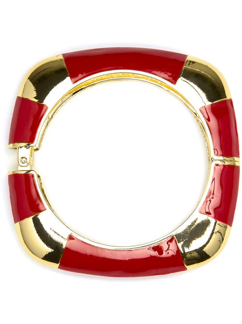 Bracelet Luxenter finition or jaune 18 carats et laqué rouge - Souda - Kiabi Bracelet Luxenter finition or jaune 18 carats et laqué rouge - Souda - Kiabi