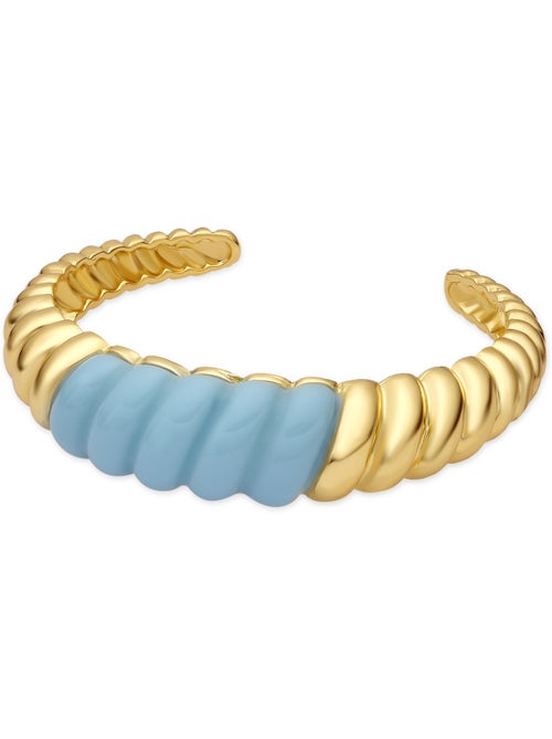 Bracelet Luxenter finition or jaune 18 carats et résine bleue - Rawil - Kiabi Bracelet Luxenter finition or jaune 18 carats et résine bleue - Rawil - Kiabi