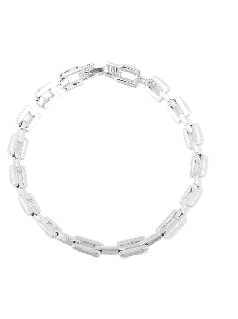 Bracelet Luxenter finition rhodiée - Figor Gris - Kiabi