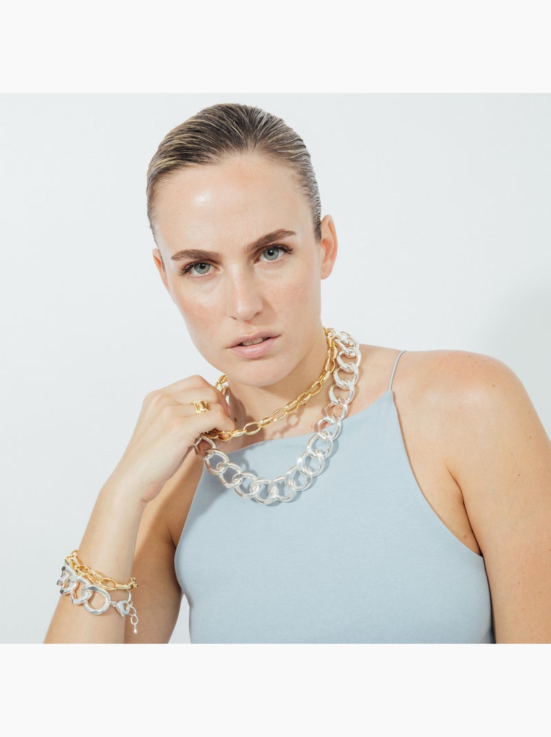 Bracelet Luxenter finition rhodiée - Moba Gris - Kiabi