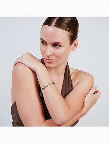 Bracelet Luxenter finition rhodium - Kisa