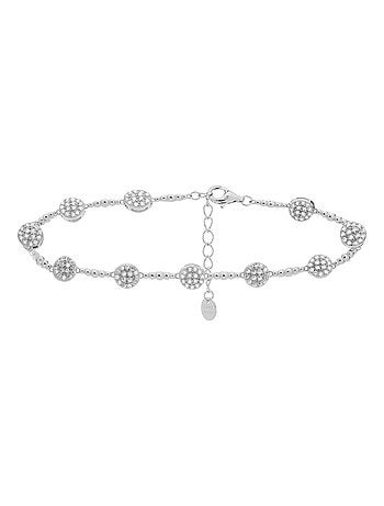 Bracelet Luxenter inajwa en argent 925 et zircon brillant avec finition rhodiée