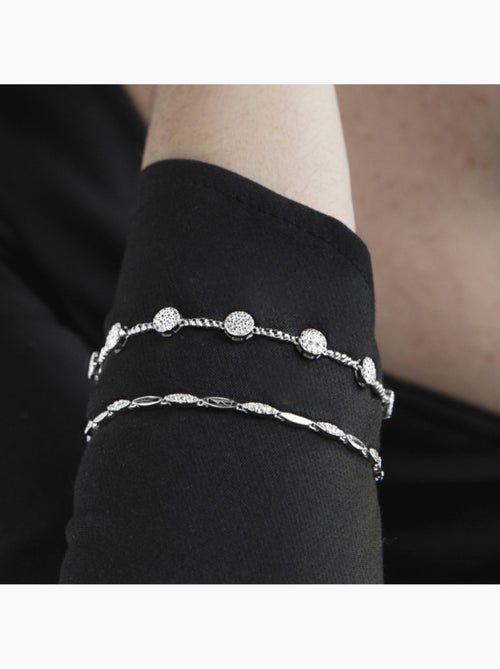 Bracelet Luxenter inajwa en argent 925 et zircon brillant avec finition rhodiée - Kiabi Bracelet Luxenter inajwa en argent 925 et zircon brillant avec finition rhodiée - Kiabi