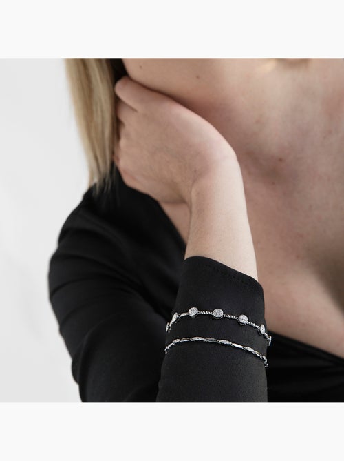 Bracelet Luxenter inajwa en argent 925 et zircon brillant avec finition rhodiée - Kiabi Bracelet Luxenter inajwa en argent 925 et zircon brillant avec finition rhodiée - Kiabi