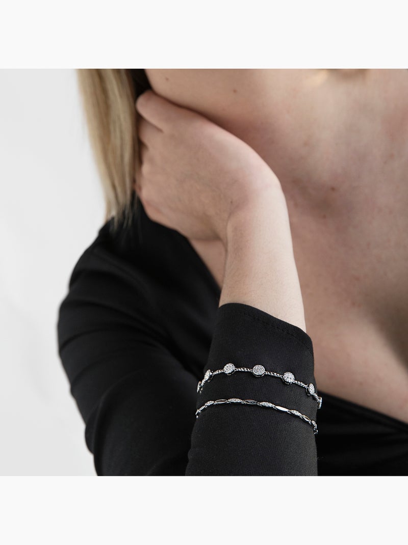 Bracelet Luxenter inajwa en argent 925 et zircon brillant avec finition rhodiée Argent - Kiabi