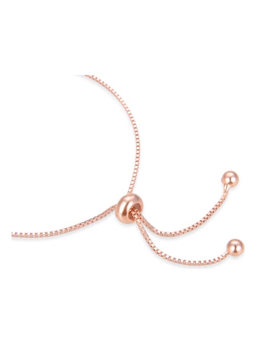 Bracelet Luxenter jusit en argent 925 et zircon multicolore avec finition plaquée or rose 18k - Kiabi