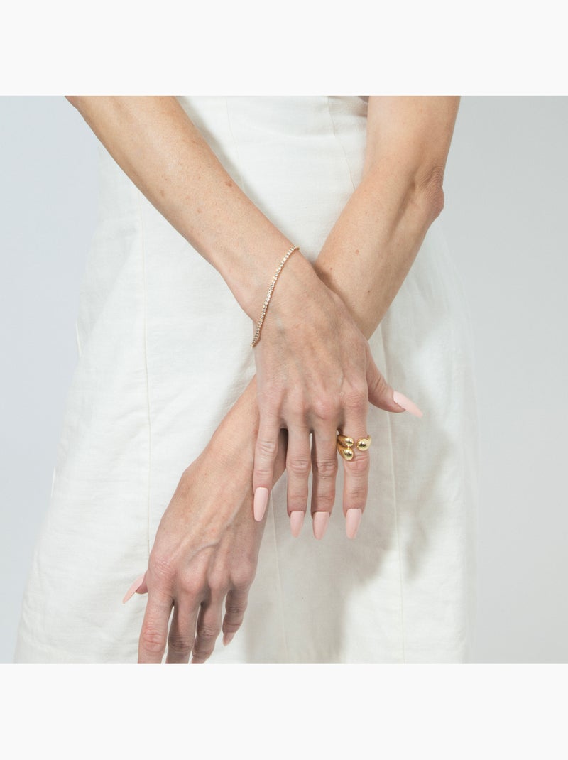 Bracelet Luxenter Kayla et plaqué or 18k Argent - Kiabi