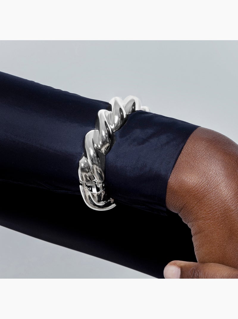 Bracelet Luxenter Konth fini en rhodium. Gris - Kiabi