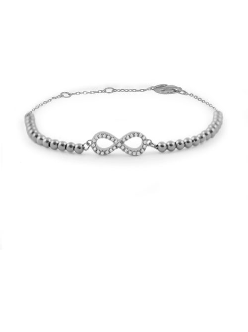 Bracelet Luxenter munthir en argent 925 et zircon brillant avec finition rhodiée - Kiabi